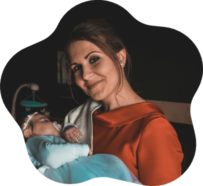 maman avec son bébé